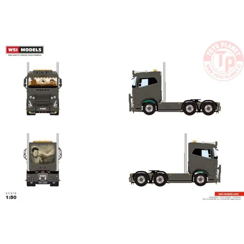 VOLVO FH5 SLEEPER CAB 6X2 TAG AXLE GVT Transport Brugge WSI 01-4698 WSI MODELS