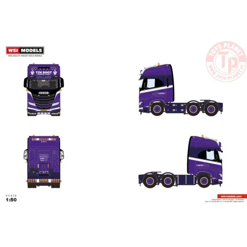 IVECO S-WAY AS HIGH 6X2 TWIN STEER W. Neidhöfer Transport WSI 01-4794 WSI MODELS