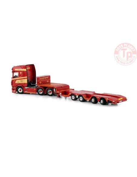 1/50 SCANIA S HIGHLINE CS20H 6X4 SEMI WHEEL WELL LOW LOADER - 4 AXLE Hans Kirn GmbH & Co. KG WSI 01-4733 WSI MODELS
