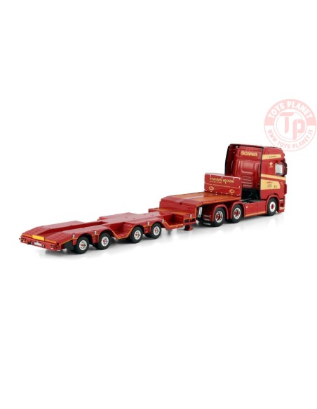 1/50 SCANIA S HIGHLINE CS20H 6X4 SEMI WHEEL WELL LOW LOADER - 4 AXLE Hans Kirn GmbH & Co. KG WSI 01-4733 WSI MODELS