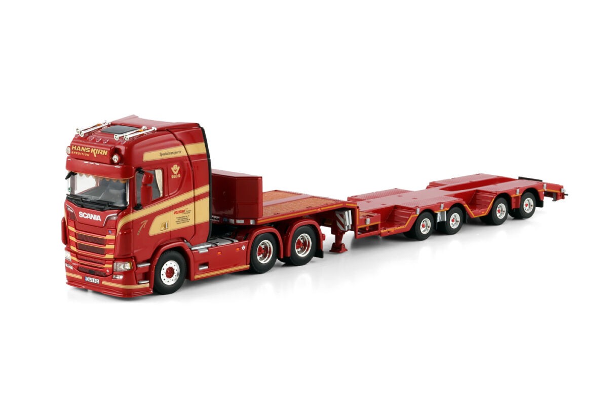 WSI 01-4733 1/50 SCANIA S HIGHLINE CS20H 6X4 SEMI WHEEL WELL LOW LO