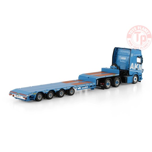 1/50 SCANIA S HIGHLINE CS20H 6X4 SEMI LOW LOADER - 4 AXLE AKM WSI 01-4885 WSI MODELS
