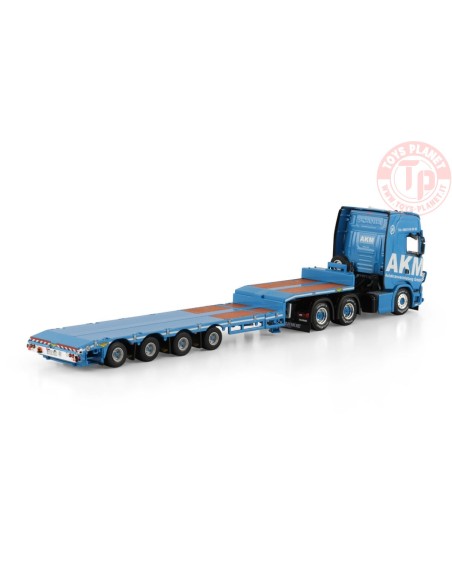 1/50 SCANIA S HIGHLINE CS20H 6X4 SEMI LOW LOADER - 4 AXLE AKM WSI 01-4885 WSI MODELS 1/50 SCANIA S HIGHLINE CS20H 6X4 SEMI LOW LOADER - 4 AXLE AKM WSI 01-4885 WSI MODELS