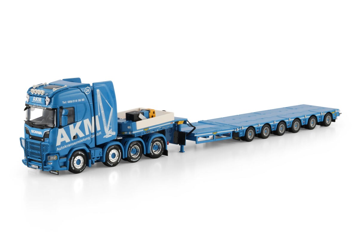 WSI 01-4886 1/50 SCANIA S HIGHLINE CS20H 8X4 SL LOW LOADER - 6 AXLE