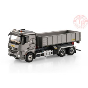 1/50 MERCEDES-BENZ AROCS MP4 2.300MM CLASSIC SPACE RIGED TRUCK WITH HOOKLIFT SYSTEM 6X4 + 15M3 CONTAINER WSI 04-2239 WSI MODELS