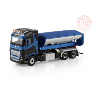 1/50 VOLVO FH5 GLOBETROTTER RIGED TRUCK WITH HOOKLIFT SYSTEM 6X4 + ASPHALT CONTAINER WSI 04-2241 WSI MODELS