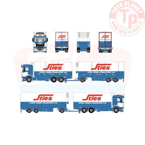 1:50 Scania R560 autotreno frigo Sties TEKNO 89068 TEKNO