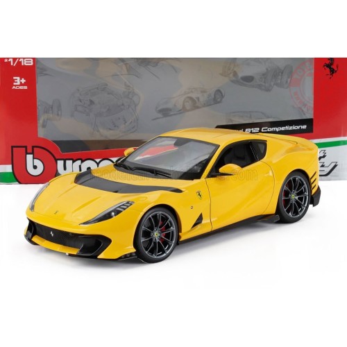 1:18 FERRARI 812 COMPETIZIONE 2021 GIALLO MODENA BU18-01646 BURAGO