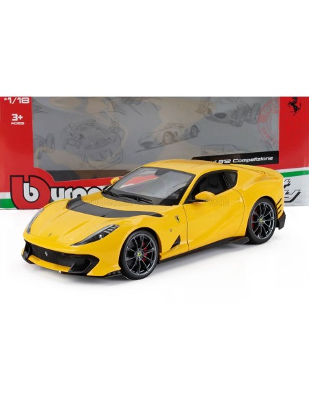 1:18 FERRARI 812 COMPETIZIONE 2021 GIALLO MODENA BU18-01646 BURAGO