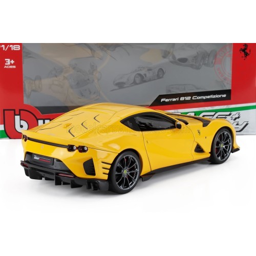 1:18 FERRARI 812 COMPETIZIONE 2021 GIALLO MODENA BU18-01646 BURAGO