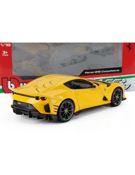 1:18 FERRARI 812 COMPETIZIONE 2021 GIALLO MODENA BU18-01646 BURAGO