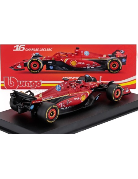 1:43 FERRARI F1 SF-24 TEAM SCUDERIA FERRARI N 16 WINNER MONACO GP 2024 CHARLES LECLERC CON PILOTA E VETRINA BU18-36843-L-MONA... 1:43 FERRARI F1 SF-24 TEAM SCUDERIA FERRARI N 16 WINNER MONACO GP 2024 CHARLES LECLERC CON PILOTA E VETRINA BU18-36843-L-MONA...