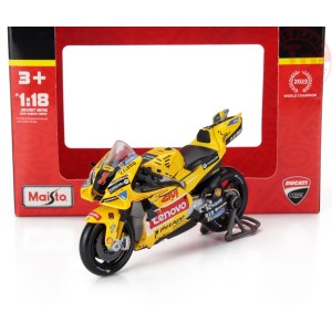 1/18 DUCATI DESMOSEDICI GP23 TEAM LENOVO N 1 WORLD CHAMPION MOTOGP ITALY MISANO LIVERY GP 2023 FRANCESCO BAGNAIA MAISTO 36396...
