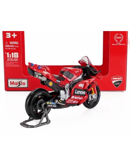 1/18 DUCATI DESMOSEDICI GP24 TEAM LENOVO N 1 MOTOGP SEASON 2024 FRANCESCO BAGNAIA BU36398-1-BAG MAISTO 1/18 DUCATI DESMOSEDICI GP24 TEAM LENOVO N 1 MOTOGP SEASON 2024 FRANCESCO BAGNAIA BU36398-1-BAG MAISTO