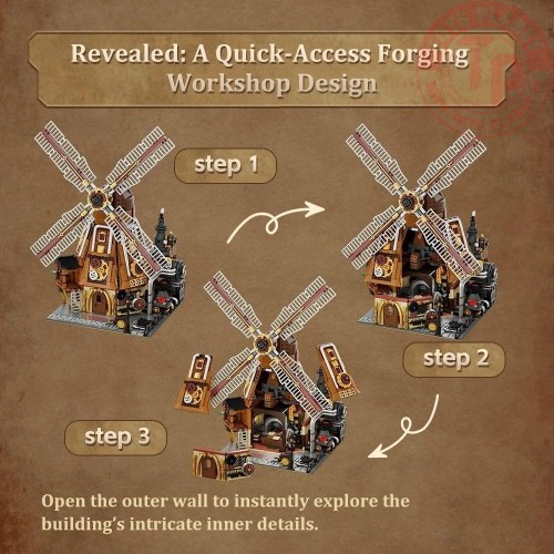 SteamPunk Officina del Mulino a Vento PAN85026 PANTASY