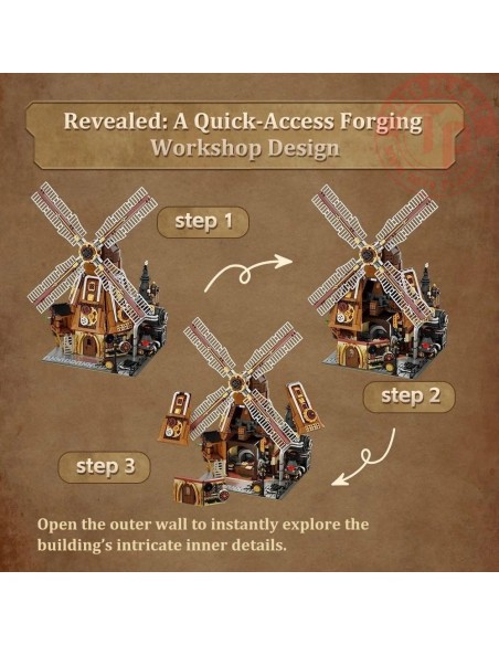 SteamPunk Officina del Mulino a Vento PAN85026 PANTASY