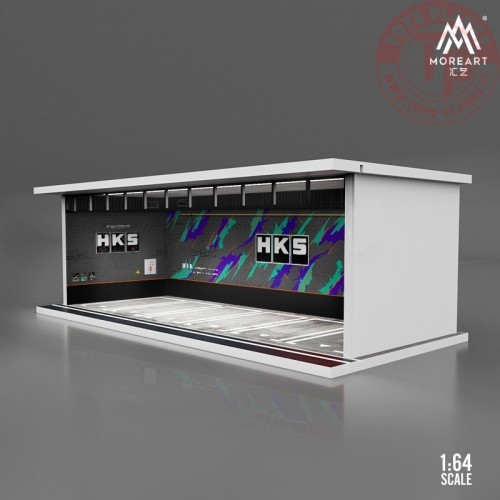 1/64 parking garage hks with light MO914002 MOREART DIORAMI