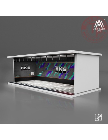 1/64 parking garage hks with light MO914002 MOREART DIORAMI