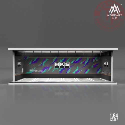 1/64 parking garage hks with light MO914002 MOREART DIORAMI