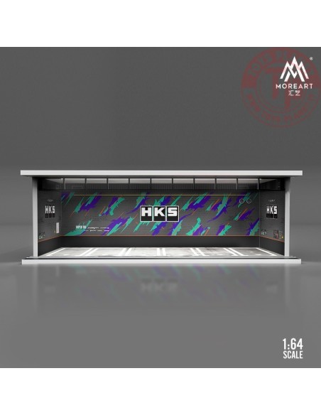 1/64 parking garage hks with light MO914002 MOREART DIORAMI