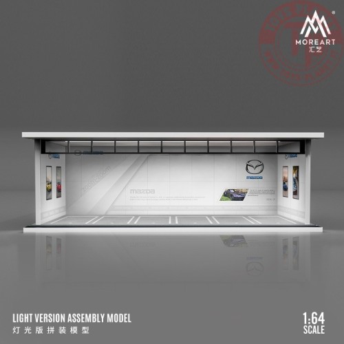 1/64 parking garage mazda with light MO914006 MOREART DIORAMI