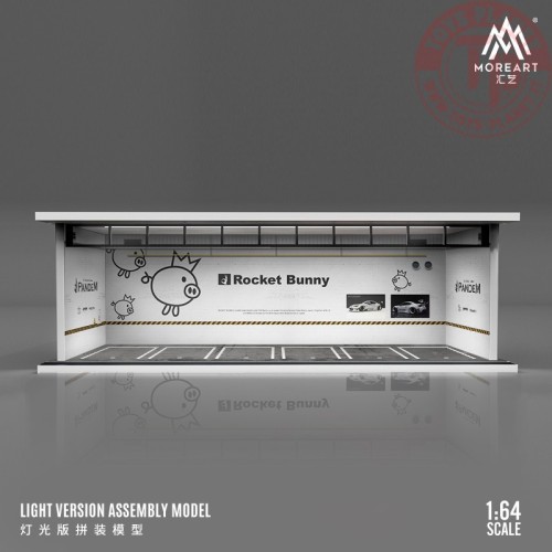 1/64 parking garage rocket bunny with light MO914025 MOREART DIORAMI