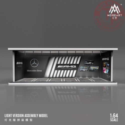 1/64 parking garage amg with light MO914029 MOREART DIORAMI