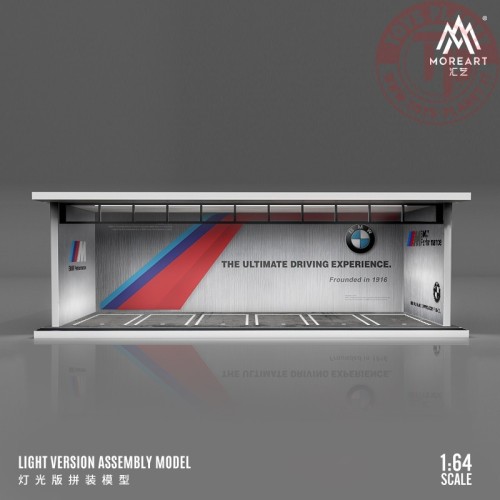 1/64 parking garage bmw with light MO914030 MOREART DIORAMI