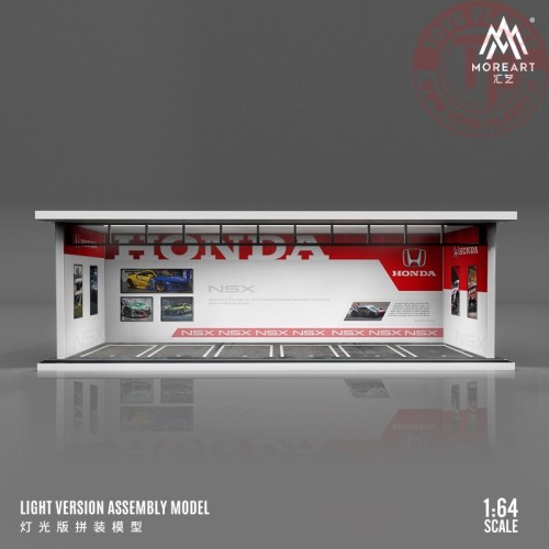 1/64 parking garage honda with light MO914031 MOREART DIORAMI