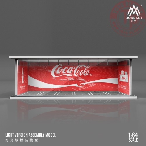 1/64 parking garage coca-cola with light MO914035 MOREART DIORAMI