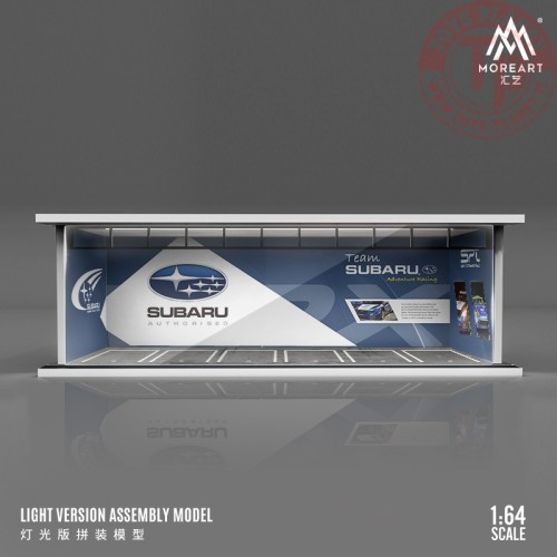 1/64 parking garage subaru with light MO914039 MOREART DIORAMI