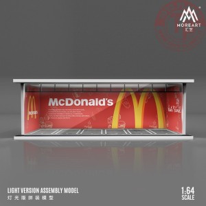 1/64 parking garage mcdonalds with light MO914041 MOREART DIORAMI