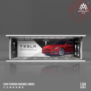 1/64 parking garage tesla with light MO914049 MINICHAMPS 1:64