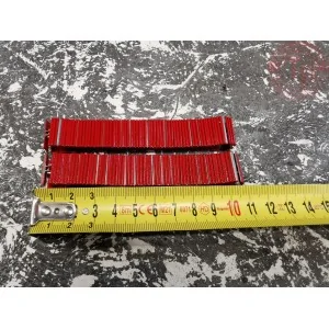 coppia cingoli 18mm tripla costa rossi CON 2 FIGURINI E ACCESSORI