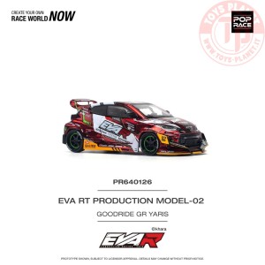 1/64 toyota gr yaris eva rt roduction model-02 goodride PR640126 POP RACE