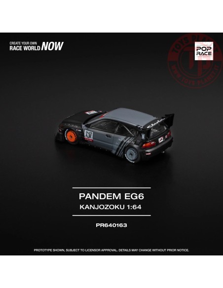 1/64 pandem civic eg6 kanjozoku PR640163 POP RACE 1/64 pandem civic eg6 kanjozoku PR640163 POP RACE