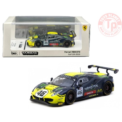 1/64 2019 ferrari 488 gt3 N46 v. rossi/a. salucci/l. marini, gulf 12 hours 2019 T64-072-19GUF46 TARMAC WORKS