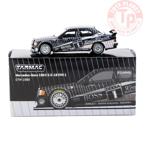 1/64 1989 mercedes-benz 190 e 2.5-16 evo 1 N1 klaus ludwig dtm 1989 T64G-057-89DTM01 TARMAC WORKS