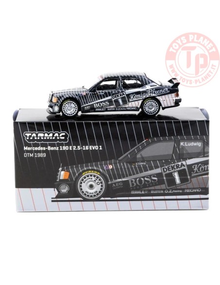 1/64 1989 mercedes-benz 190 e 2.5-16 evo 1 N1 klaus ludwig dtm 1989 T64G-057-89DTM01 TARMAC WORKS