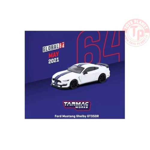 1/64 ford mustang shelby gt350r, white T64G011WH TARMAC WORKS