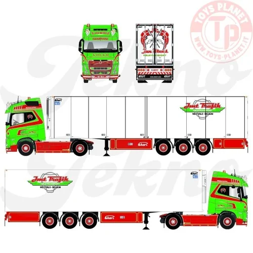 Volvo FH05 Globetrotter 4x2 + 3-axle Ekeri refrigerated trailer Jan Mues TEKNO 87433 TEKNO