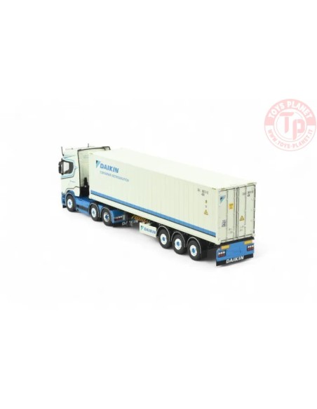 Scania NGS 6x2 trekker met chassis en reefer container Daikin TEKNO 87882 TEKNO Scania NGS 6x2 trekker met chassis en reefer container Daikin TEKNO 87882 TEKNO