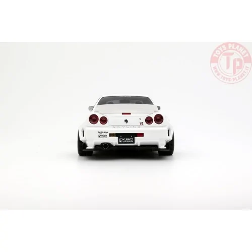 1:18 NISSAN SKYLINE GT-R (BNR34) BY KRC PEARL WHITE QX1 2019 OT1135 OTTOMOBILE