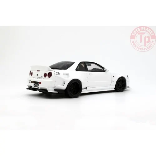 1:18 NISSAN SKYLINE GT-R (BNR34) BY KRC PEARL WHITE QX1 2019 OT1135 OTTOMOBILE
