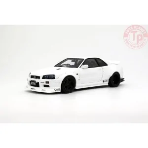 1:18 NISSAN SKYLINE GT-R (BNR34) BY KRC PEARL WHITE QX1 2019 OT1135 OTTOMOBILE