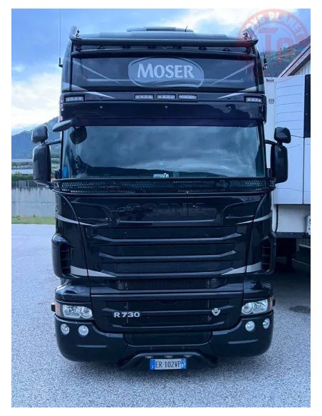 1/50 Scania R Topline 4x2 met 3-assige koeloplegger Moser TEKNO 86095 TEKNO 1/50 Scania R Topline 4x2 met 3-assige koeloplegger Moser TEKNO 86095 TEKNO