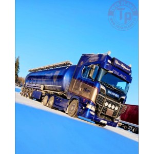 1/50 Scania Next Gen S-serie met 4-assige silo oplegger Anne Transport TEKNO 86104 TEKNO