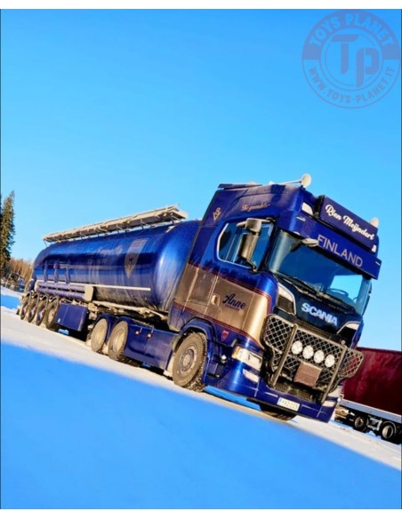 1/50 Scania Next Gen S-serie met 4-assige silo oplegger Anne Transport TEKNO 86104 TEKNO