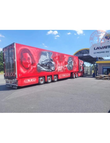 1/50 Scania Next Gen Longline met 3-assige koeloplegger Vandenbulcke - STH - Public Enemies TEKNO 87692 TEKNO 1/50 Scania Next Gen Longline met 3-assige koeloplegger Vandenbulcke - STH - Public Enemies TEKNO 87692 TEKNO