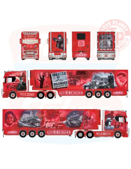 1/50 Scania Next Gen Longline met 3-assige koeloplegger Vandenbulcke - STH - Public Enemies TEKNO 87692 TEKNO 1/50 Scania Next Gen Longline met 3-assige koeloplegger Vandenbulcke - STH - Public Enemies TEKNO 87692 TEKNO